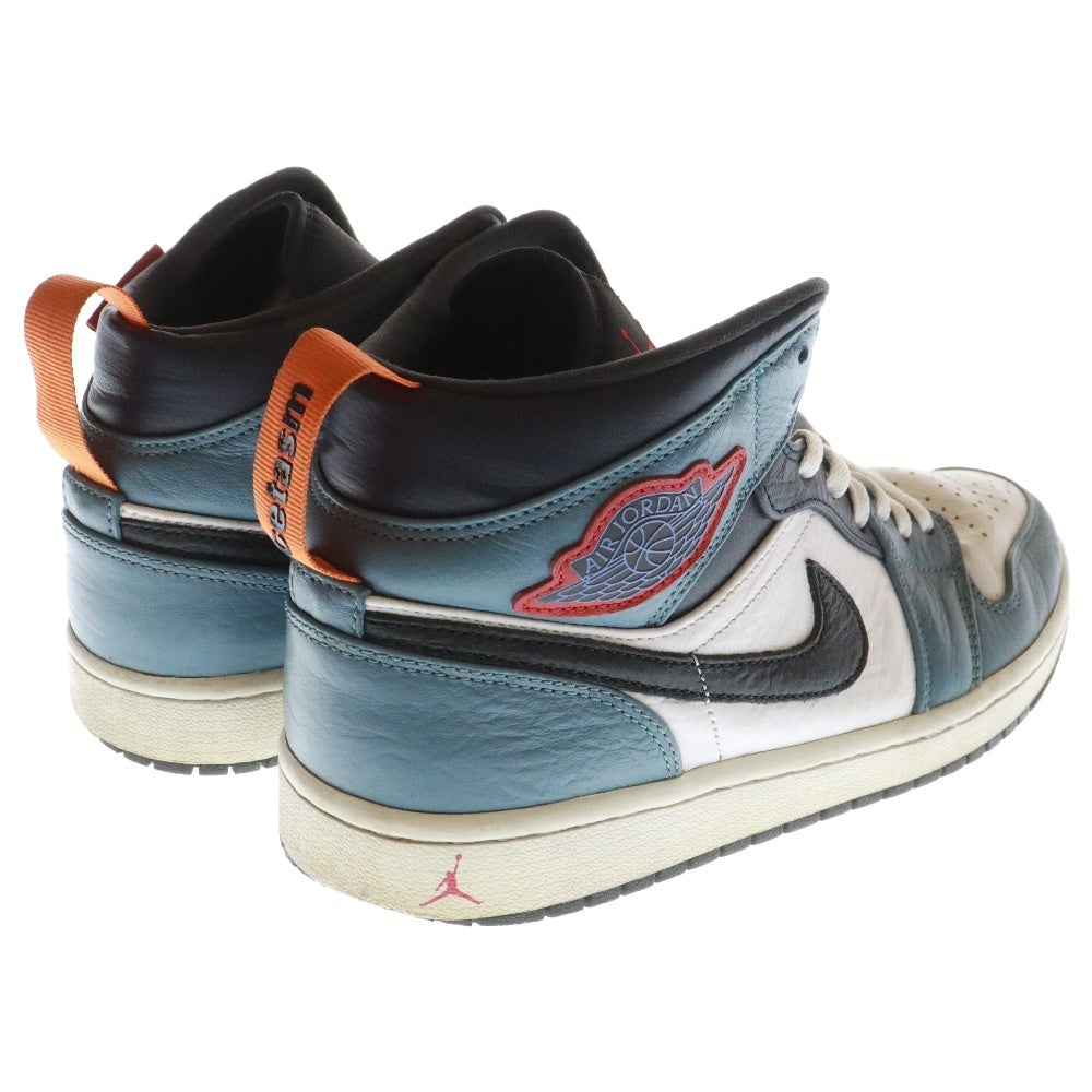 NIKE(ナイキ) ×FACETASM AIR JORDAN 1 MID SE FRLS APLA ファッセタズム エアジョーダン1 フィアレス ミッドカットスニーカー ブルー/ホワイト US9/27cm CU2802-100