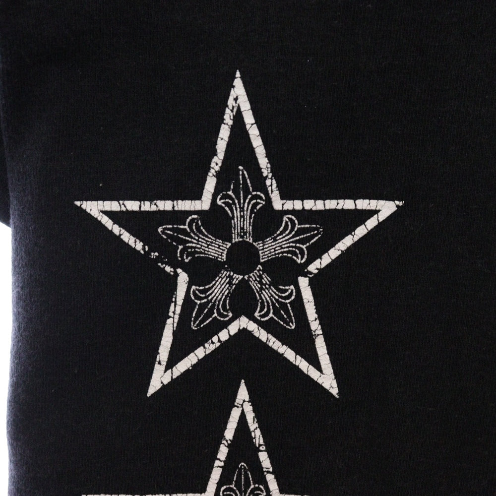 CHROME HEARTS(クロムハーツ) T-BAR STAR LOGO ティーバースタープリント 半袖 Tシャツ カットソー ブラック