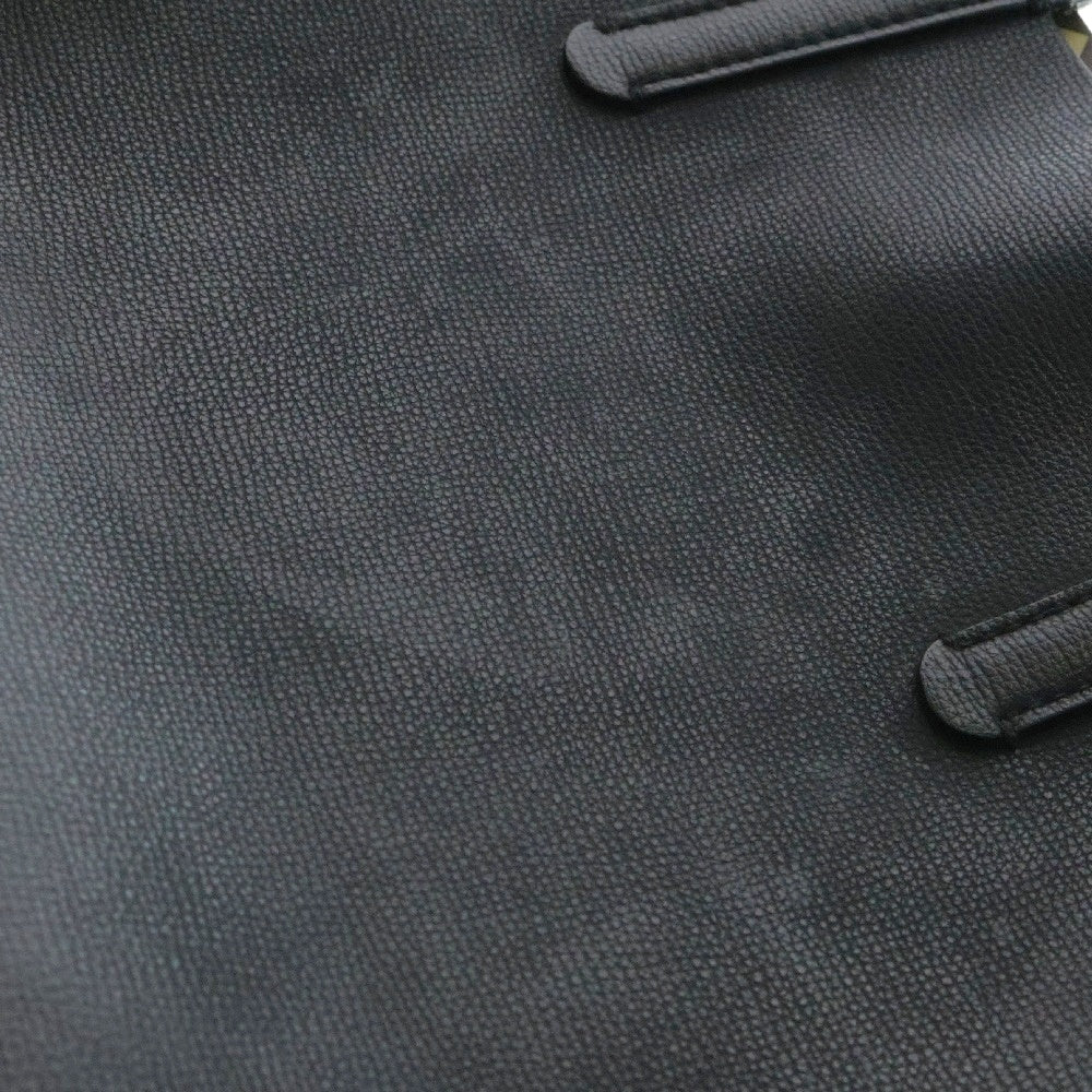 BURBERRY(バーバリー) ロゴ型押しレザートートバッグ ブラック