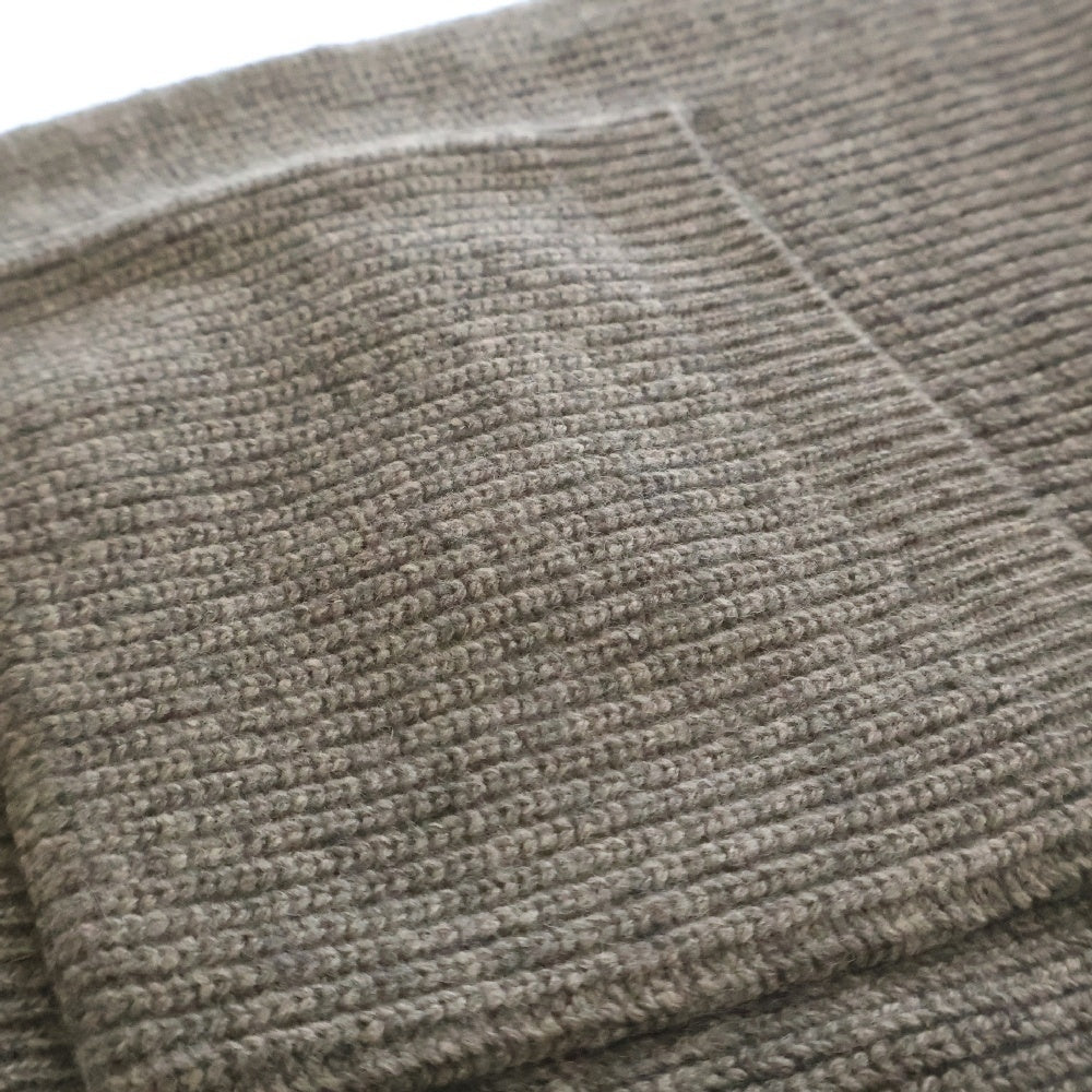 ALEXANDER WANG(アレキサンダーワン) ポケット付き ローゲージニットマフラー グレー/ブラック