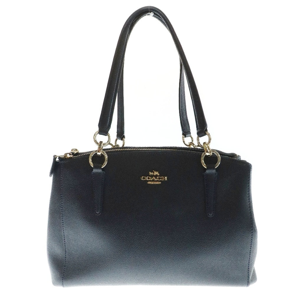 COACH(コーチ) 2WAY クリスティ キャリーオール ショルダー ハンドバッグ レディース ネイビー F57523