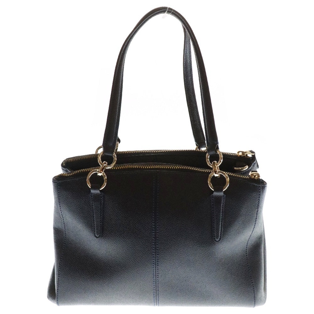 COACH(コーチ) 2WAY クリスティ キャリーオール ショルダー ハンドバッグ レディース ネイビー F57523