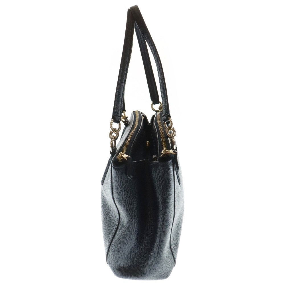 COACH(コーチ) 2WAY クリスティ キャリーオール ショルダー ハンドバッグ レディース ネイビー F57523