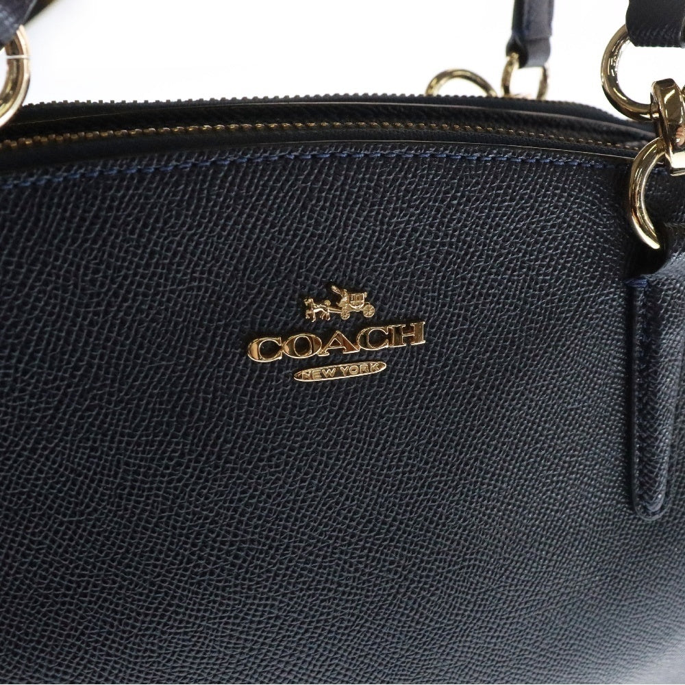 COACH(コーチ) 2WAY クリスティ キャリーオール ショルダー ハンドバッグ レディース ネイビー F57523