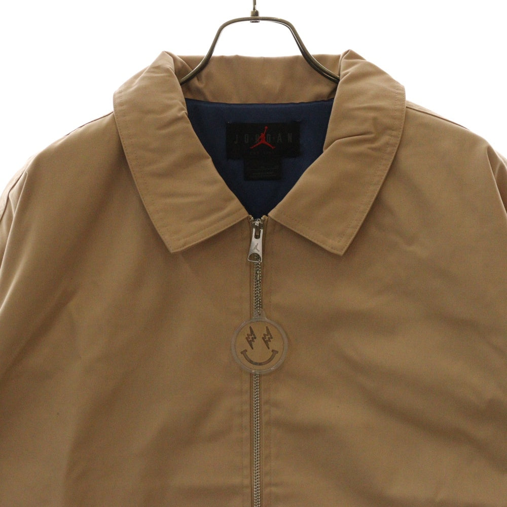 NIKE(ナイキ) JORDAN BRAND M J JB WVN JKT ジョーダン ブランド バルビン ウーブン ジップアップ ジャケット ベージュ FJ6135-296