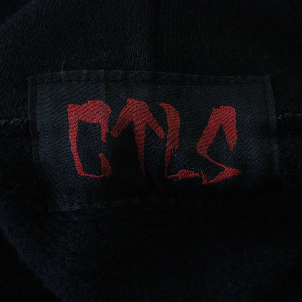 cvtvlist(カタリスト) × Ed Hardy エドハーディー グラフィックプリント プルオーバーパーカー フーディー ブラック 210111EH02