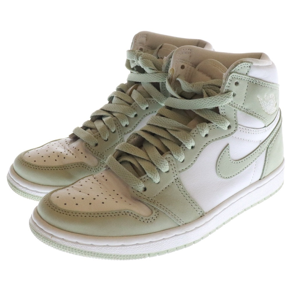 NIKE(ナイキ) WMNS AIR JORDAN 1 HIGH Seafoam ウィメンズ エアジョーダン 1 シーフォーム ハイカットスニーカー レディース ホワイト/グリーン US6/23cm CD0461-002