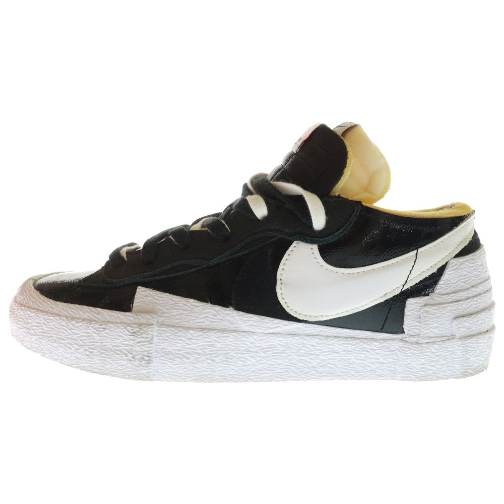 NIKE(ナイキ) ×SACAI BLAZER LOW サカイ ブレーザー ローカットスニーカー ブラック/ホワイト US7/25cm DM6446-001