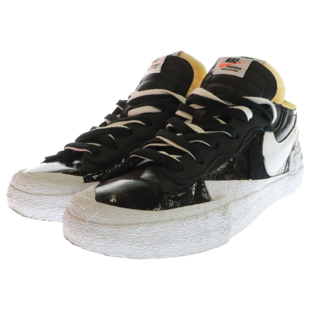 NIKE(ナイキ) ×SACAI BLAZER LOW サカイ ブレーザー ローカットスニーカー ブラック/ホワイト US7/25cm DM6446-001