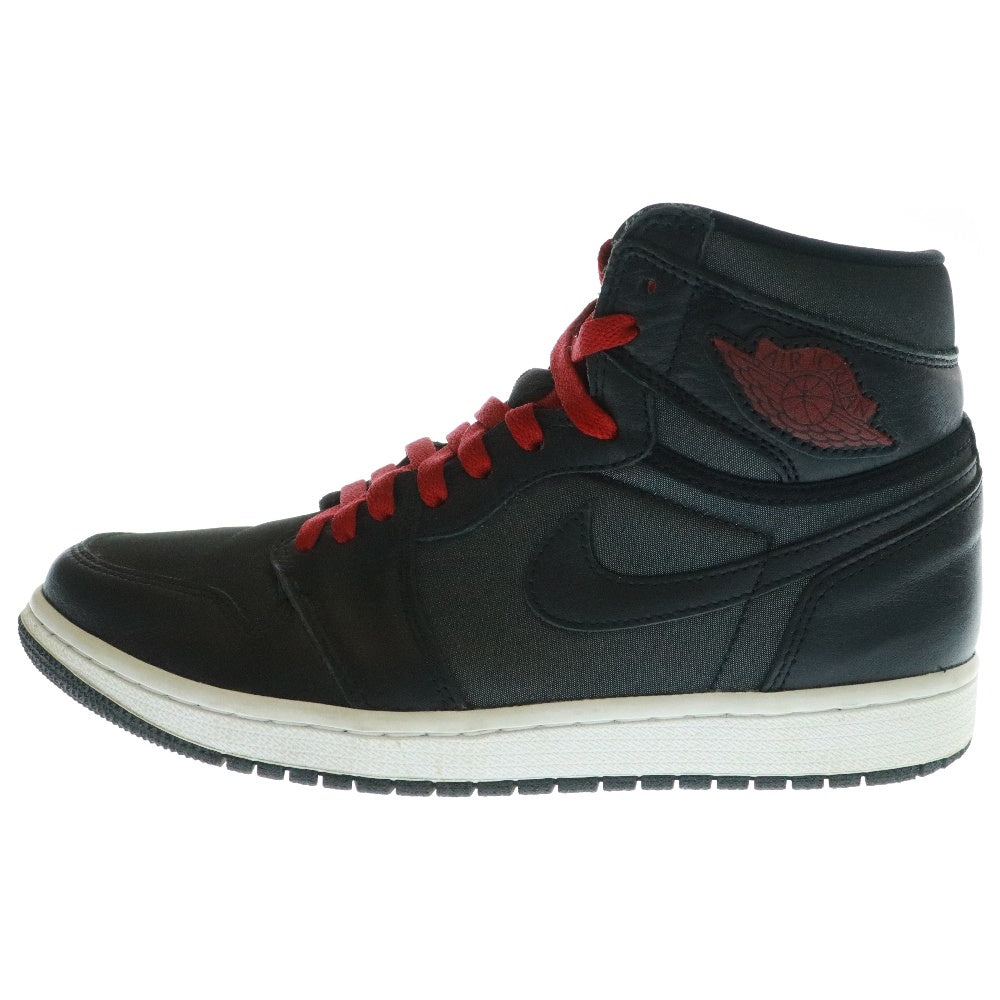 NIKE(ナイキ) AIR JORDAN 1 RETRO HIGH OG BLACK GYM RED エアジョーダン1 レトロ ブラック ジムレッド ハイカットスニーカー US9/27cm 555088-060