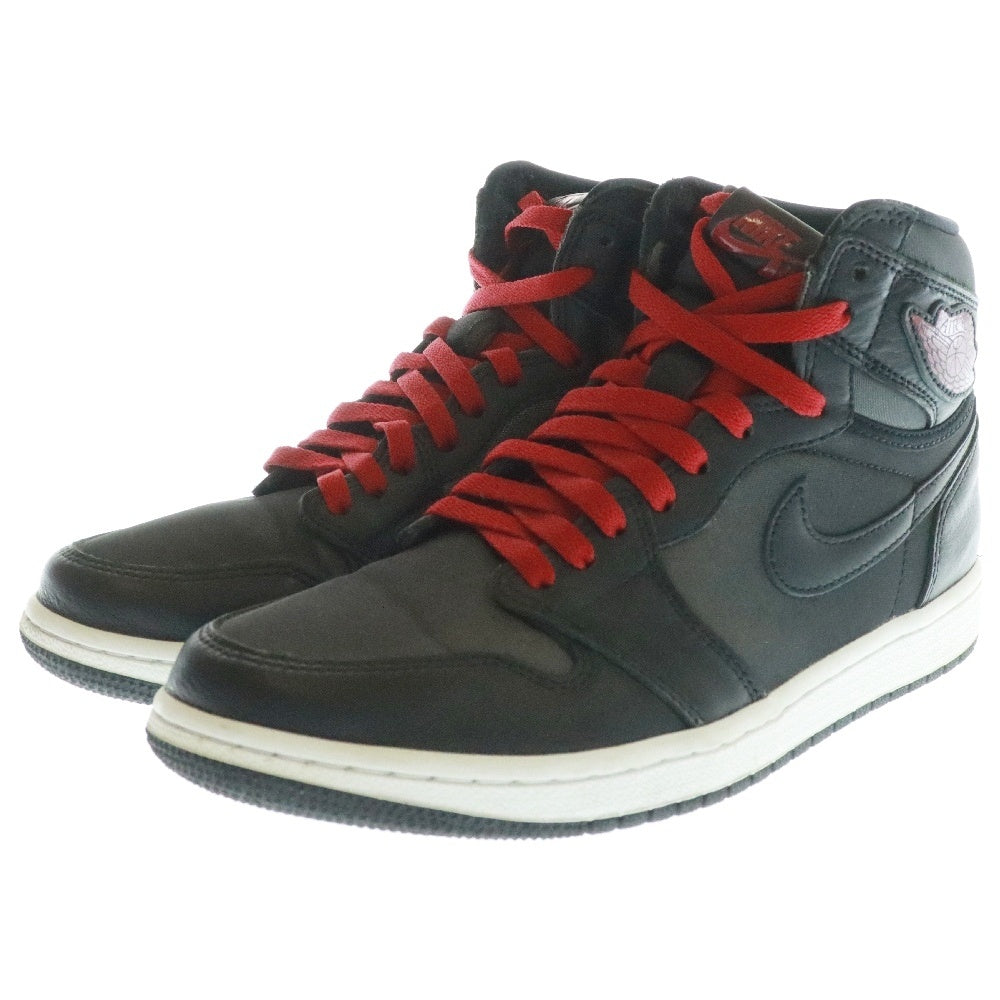 NIKE(ナイキ) AIR JORDAN 1 RETRO HIGH OG BLACK GYM RED エアジョーダン1 レトロ ブラック ジムレッド ハイカットスニーカー US9/27cm 555088-060