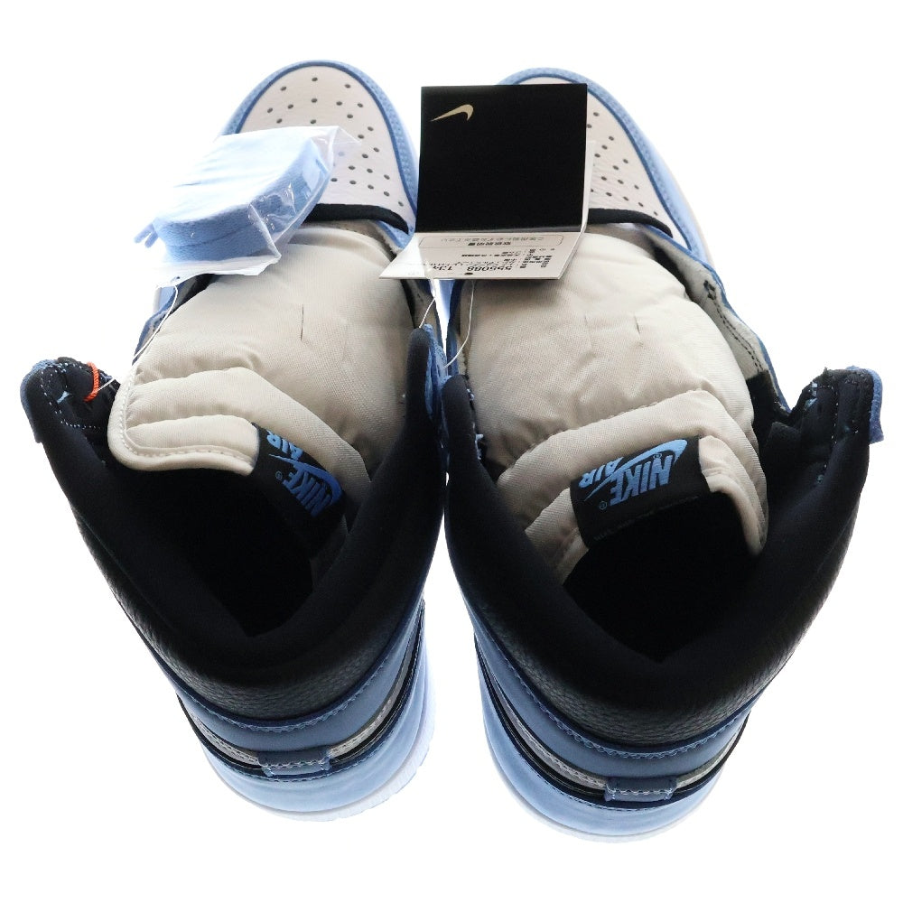 NIKE(ナイキ) AIR JORDAN 1 RETRO HIGH OG UNIVERSITY BLUE エアジョーダン1 ユニバーシティブルー ハイカットスニーカー ブルー US9/27cm 555088-134