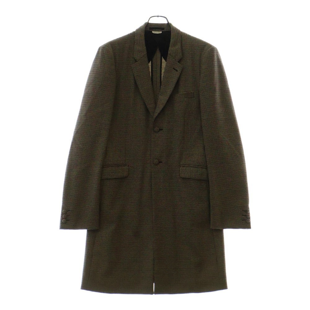 COMME des GARCONS HOMME PLUS(コムデギャルソンオムプリュス) 07AW Archive My Way アーカイブ マイウェイ 千鳥格子柄 ウールロングテーラードジャケット ベージュ PT-J017 AD2007