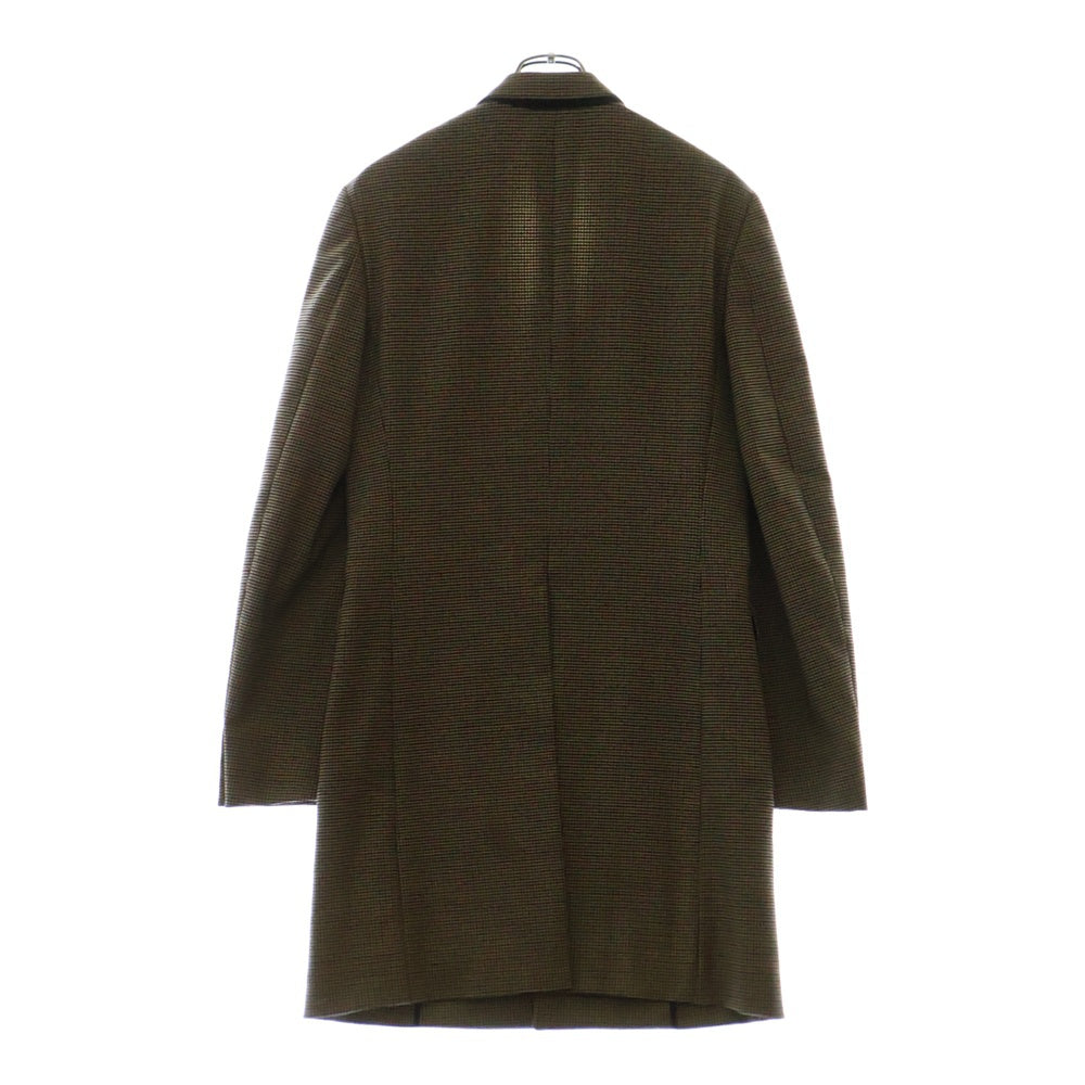 COMME des GARCONS HOMME PLUS(コムデギャルソンオムプリュス) 07AW Archive My Way アーカイブ マイウェイ 千鳥格子柄 ウールロングテーラードジャケット ベージュ PT-J017 AD2007