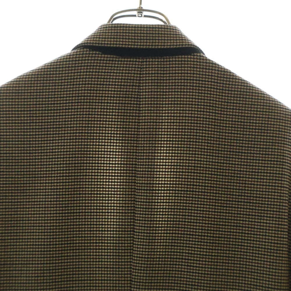 COMME des GARCONS HOMME PLUS(コムデギャルソンオムプリュス) 07AW Archive My Way アーカイブ マイウェイ 千鳥格子柄 ウールロングテーラードジャケット ベージュ PT-J017 AD2007