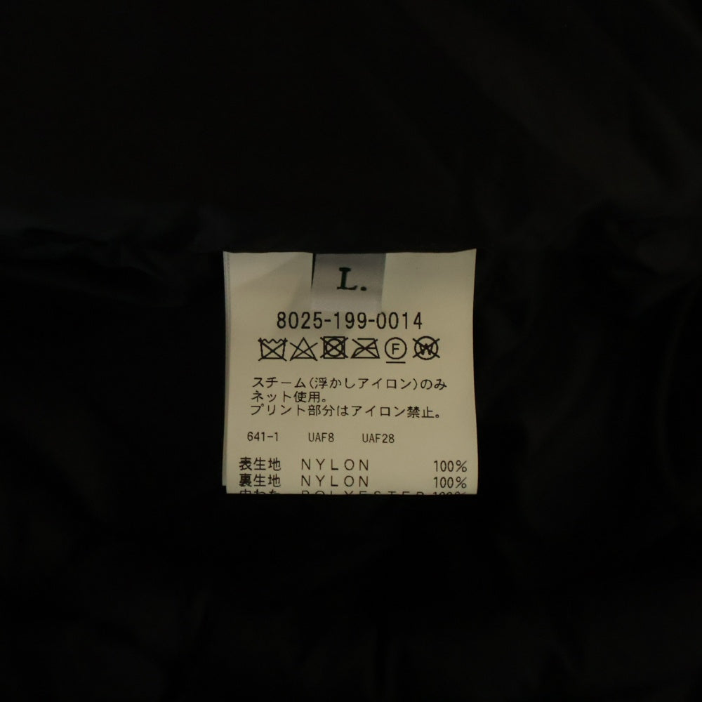 California General Store(カリフォルニア ジェネラルストア) PADDED BLOUSON パテッドブルゾン ダウンジャケット ブラック 8025-199-0014