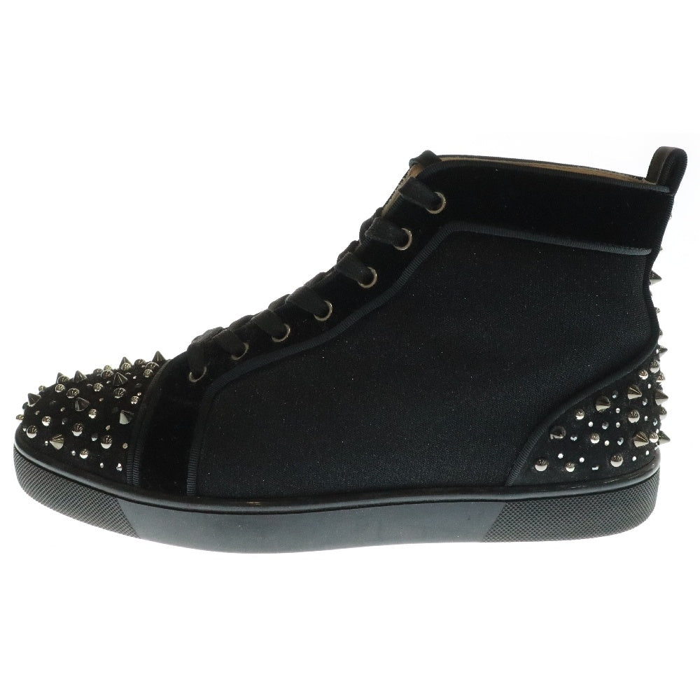 CHRISTIAN LOUBOUTIN(クリスチャンルブタン) LOUIS SPIKE ルイス スパイク スタッズ ハイカット レザー スニーカー ブラック
