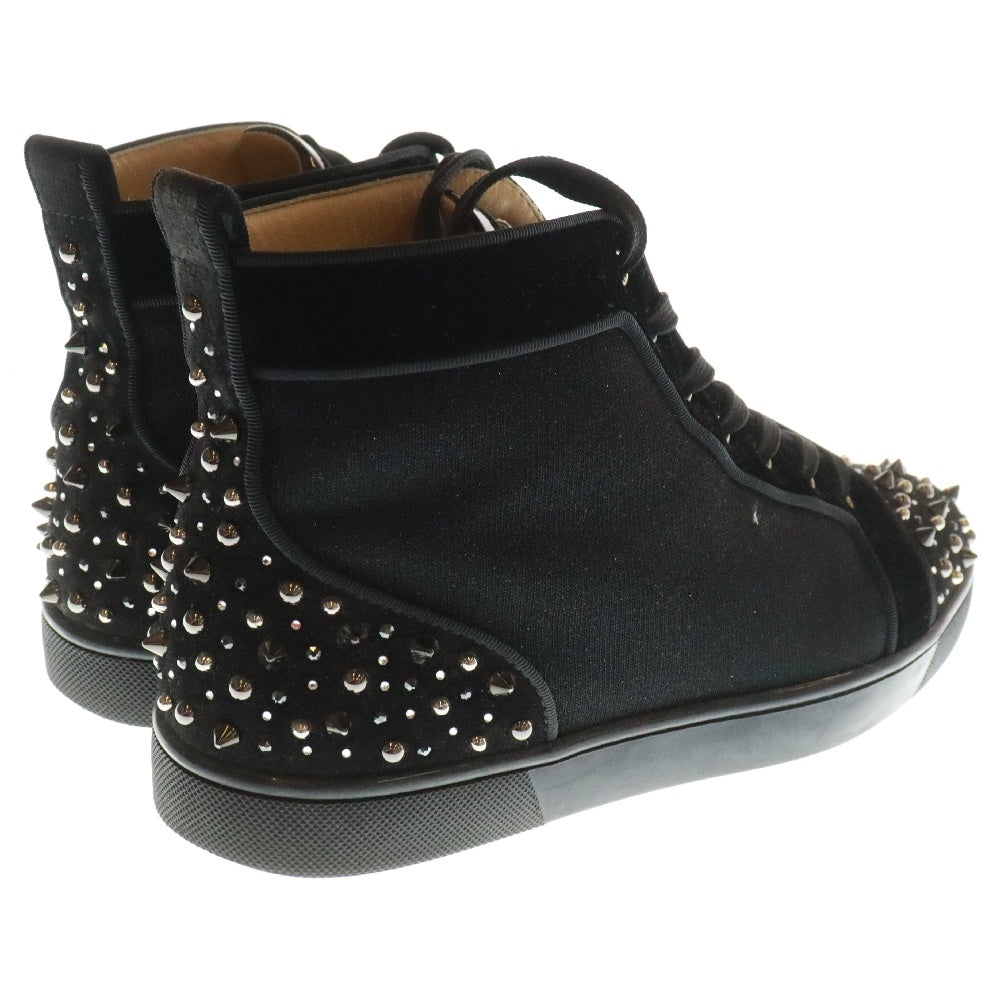 CHRISTIAN LOUBOUTIN(クリスチャンルブタン) LOUIS SPIKE ルイス スパイク スタッズ ハイカット レザー スニーカー ブラック