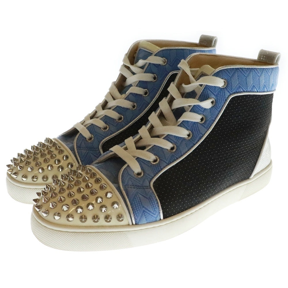 CHRISTIAN LOUBOUTIN(クリスチャンルブタン) LOUIS SPIKE ルイス スパイク スタッズ ハイカット レザー スニーカー マルチ
