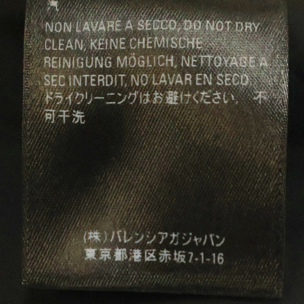 BALENCIAGA(バレンシアガ) ロゴタグ付き オーバーサイズポリエステルロングコート ブラック 572377 TED14