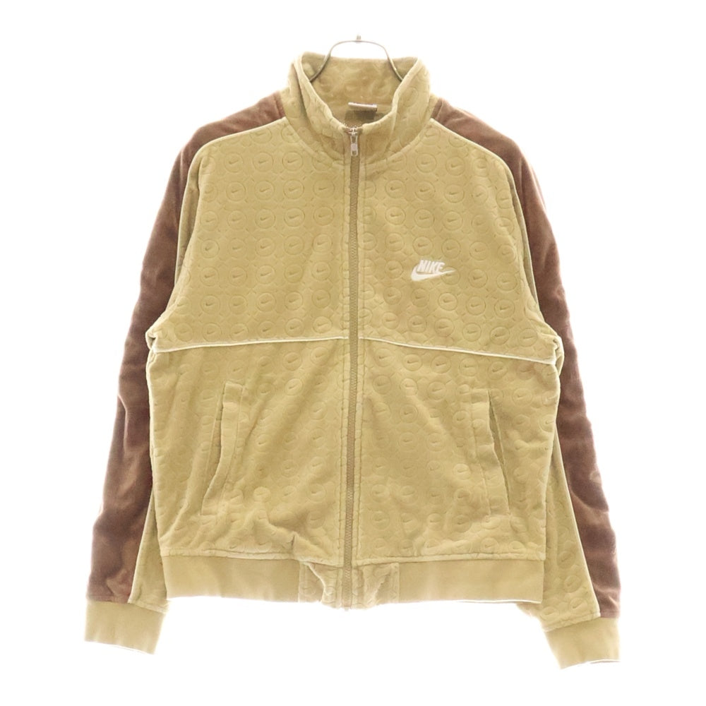 SUPREME(シュプリーム) 21SS ×NIKE VELOUR TRACK JACKET ナイキ ベロアトラックジャケット ジップアップジャケット ジャージ ベージュ DB0496-297
