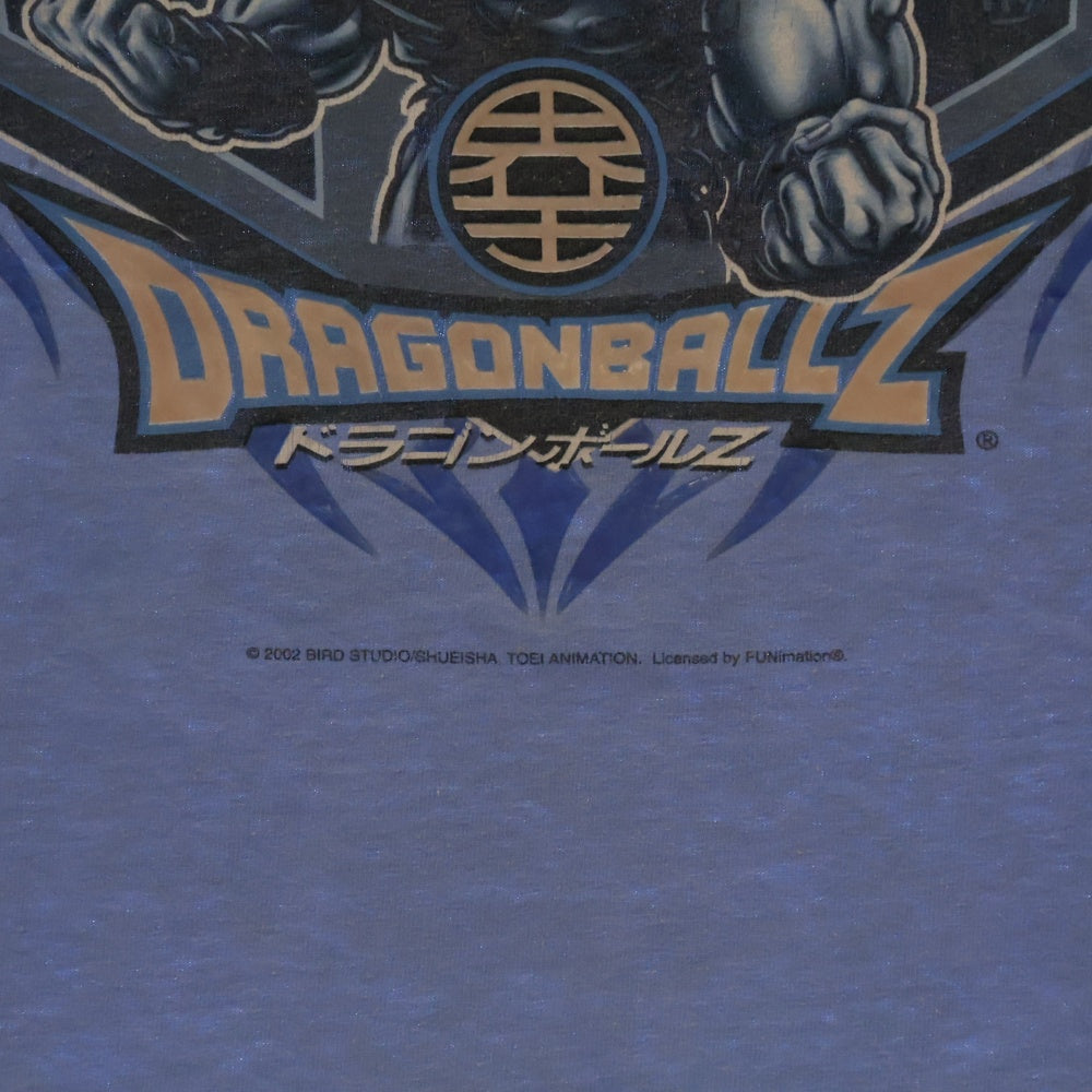VINTAGE(ヴィンテージ) 00S VINTAGE DRAGONBALL Z TEE ヴィンテージ ドラゴンボールゼット 孫悟空 ベジータ 両面プリントTシャツ 半袖クルーネックカットソー ブルー