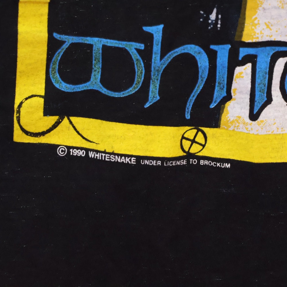 VINTAGE(ヴィンテージ) 90S VITNAGE WHITESNAKE 1990 JAPAN TOUR TEE ヴィンテージ ホワイトスネーク ツアーTシャツ 半袖クルーネックカットソー ブラック