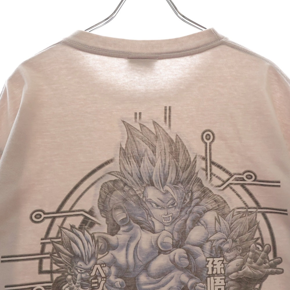VINTAGE(ヴィンテージ) 00S VINTAGE DRAGONBALL Z TEE ヴィンテージ ドラゴンボールゼット 孫悟空 ベジータ ゴジータ 両面プリントTシャツ 半袖クルーネックカットソー アイボリー