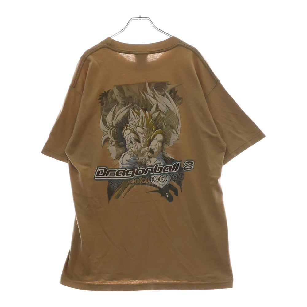 VINTAGE(ヴィンテージ) 00S VINTAGE DRAGONBALL Z TEE ヴィンテージ ドラゴンボールゼット 孫悟空 ベジータ ゴジータ 両面プリントTシャツ 半袖クルーネックカットソー ベージュ