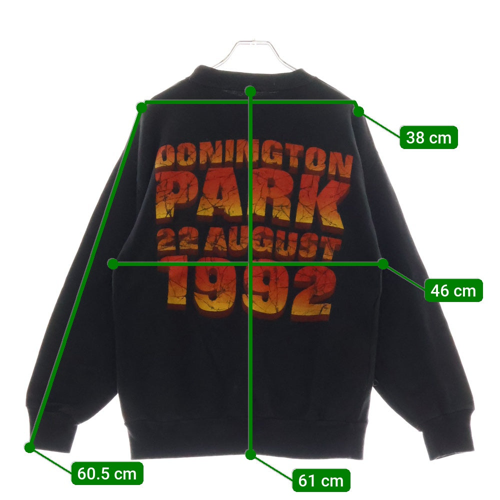 VINTAGE(ヴィンテージ) 90S VINTAGE MONSTERS OF ROCK 1992 LIVE SWEATSHIRT ヴィンテージ モンスターオブロック 1992ライブ 両面プリント スウェットトレーナー ブラック