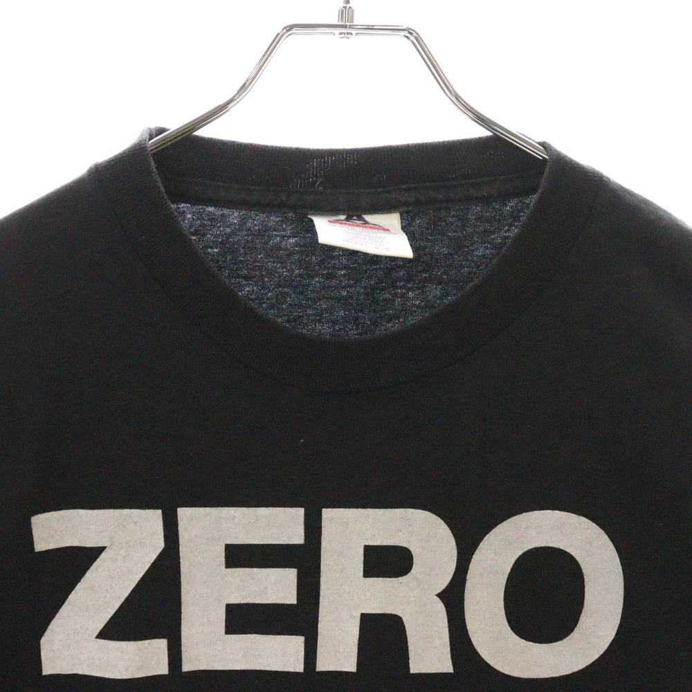 VINTAGE(ヴィンテージ) 90s The Smashing Pumpkins ZERO スマッシングパンプキンズ ゼロ ロゴプリント クルーネック長袖Tシャツ カットソー ブラック