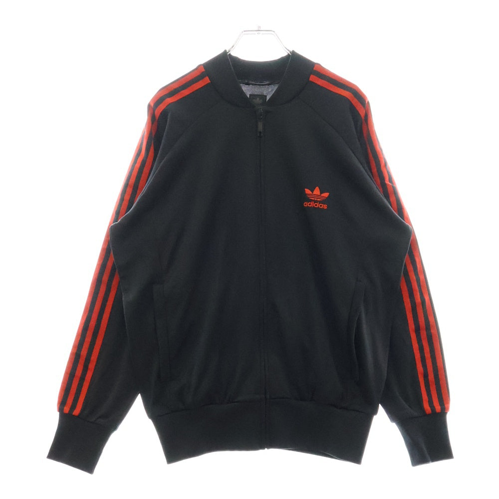 adidas(アディダス) 00s 万国旗タグ トレフォイルロゴ トラックジャケット ブラック/レッド 984036