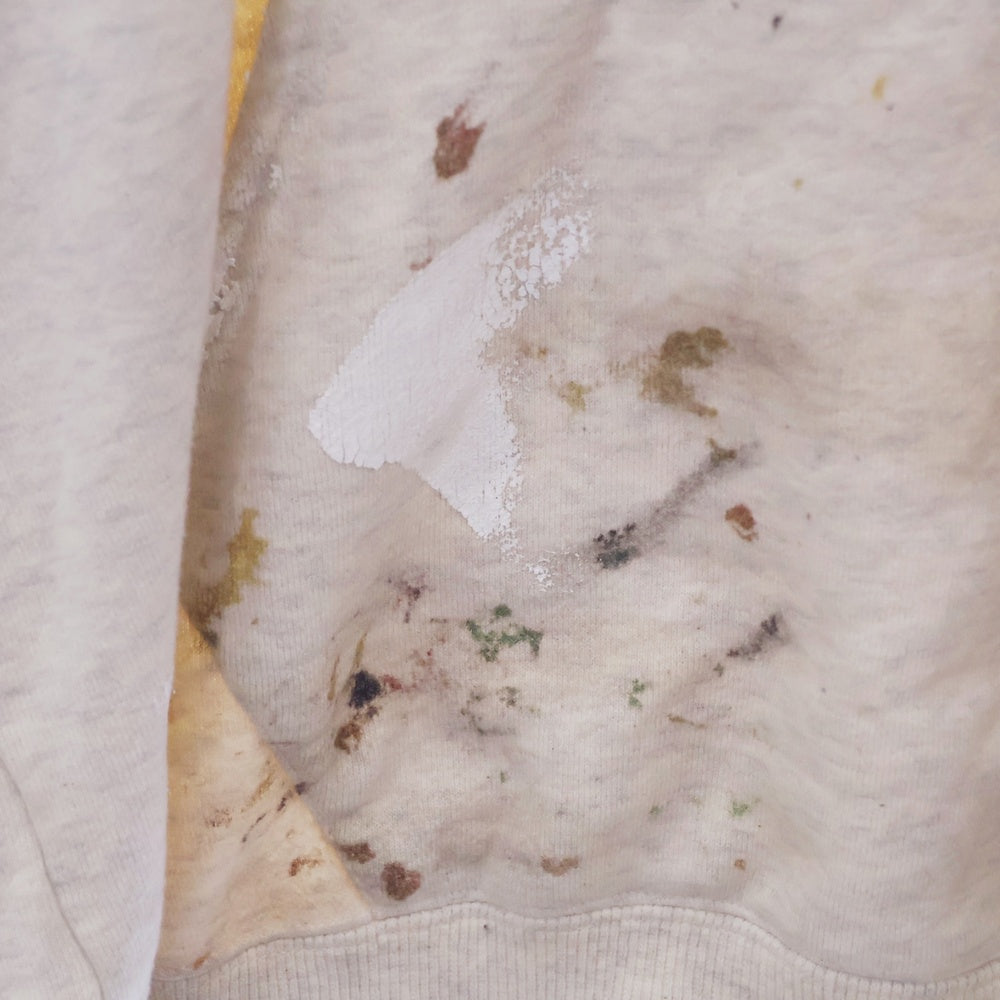 Vuja De(ブジャ デ) Mud Dye Hoodie マッドダイ ペイント ダメージ加工 プルオーバーパーカー ベージュ