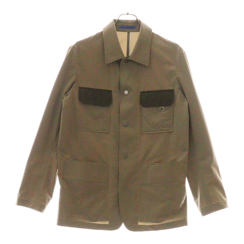 LANVIN(ランバン) ポリエステルポケット切り替えジャケット ベージュ