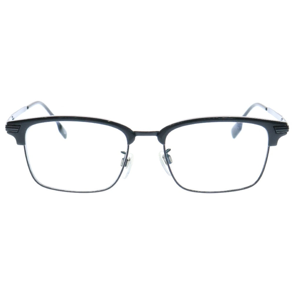 BURBERRY(バーバリー) B 2383-T-D 3001 ライトハバナ フルメタル サーモント ウェリントンフレーム アイウェア メガネ 眼鏡 ブラック 度入り
