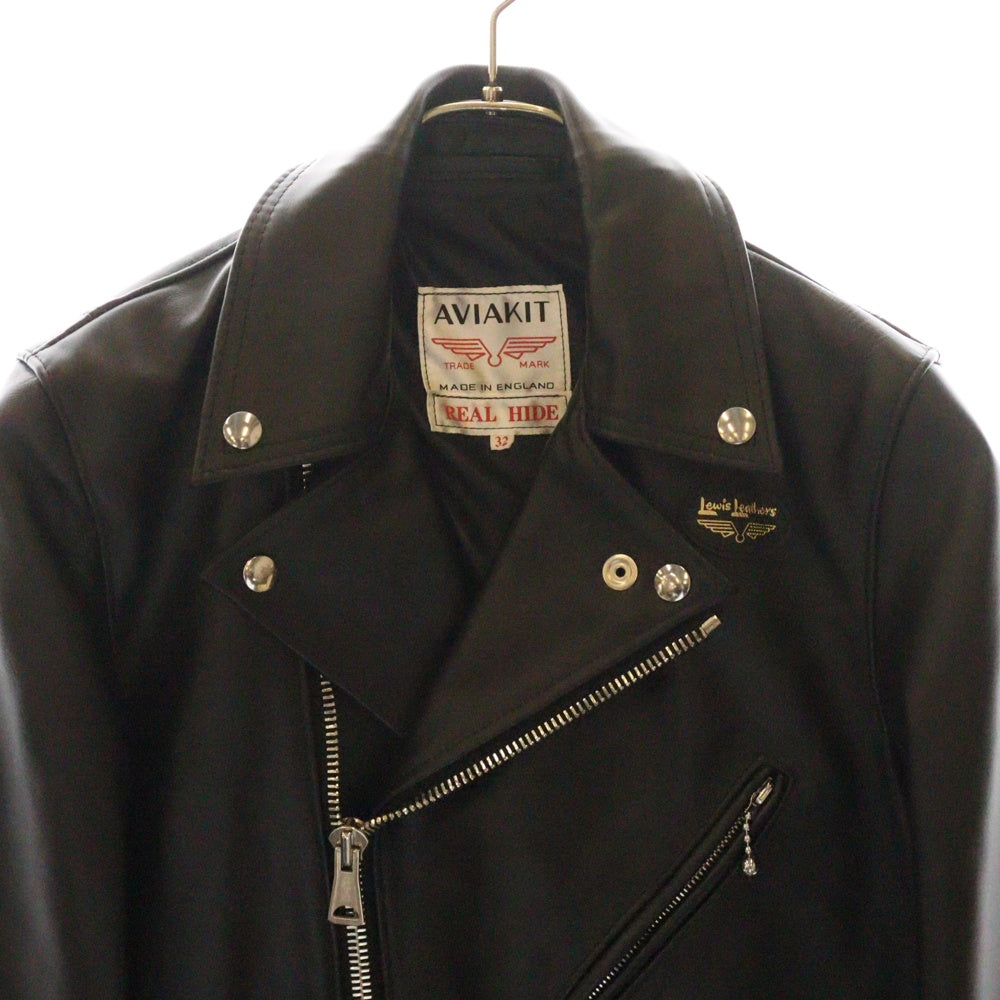 Lewis Leathers(ルイスレザー) 441T CYCLONE TIGHT FIT サイクロン タイトフィット ホースハイド ダブルライダース レザージャケット ブラック
