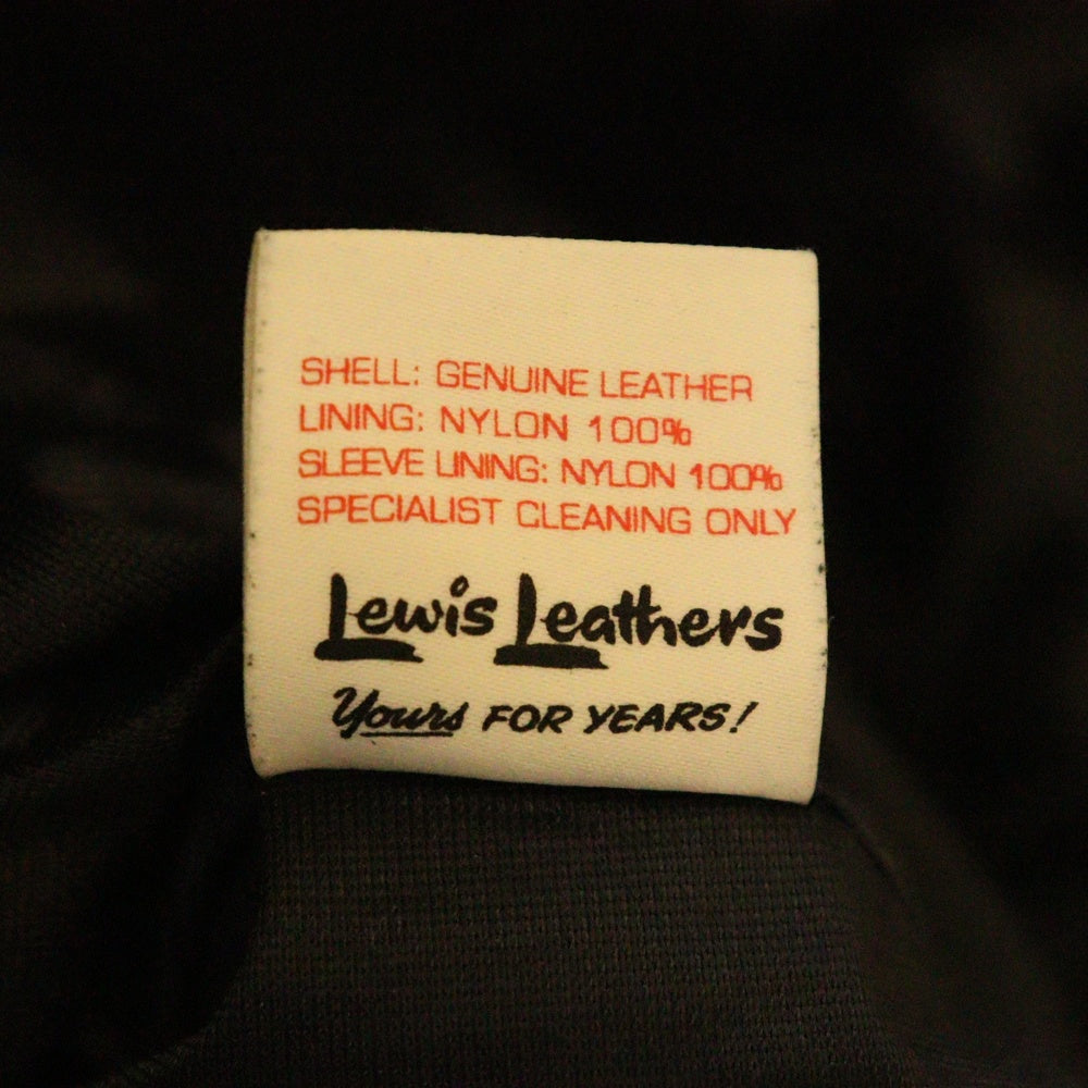 Lewis Leathers(ルイスレザー) 441T CYCLONE TIGHT FIT サイクロン タイトフィット ホースハイド ダブルライダース レザージャケット ブラック
