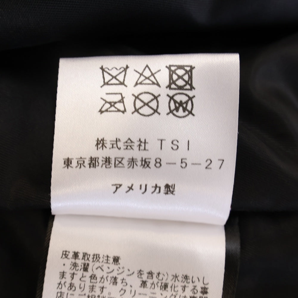 SCHOTT(ショット) 217US SHEEP ONESTAR シープ ワンスター ダブル ライダース ジャケット ブラック 7823950093