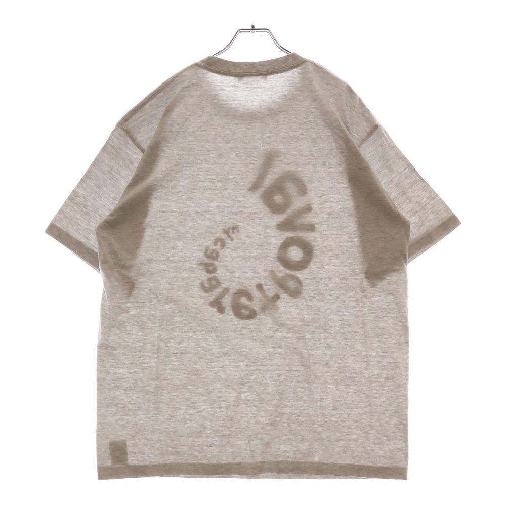 CABARET POVAL(キャバレーポバール) 25SS ロゴプリントTシャツ グレー