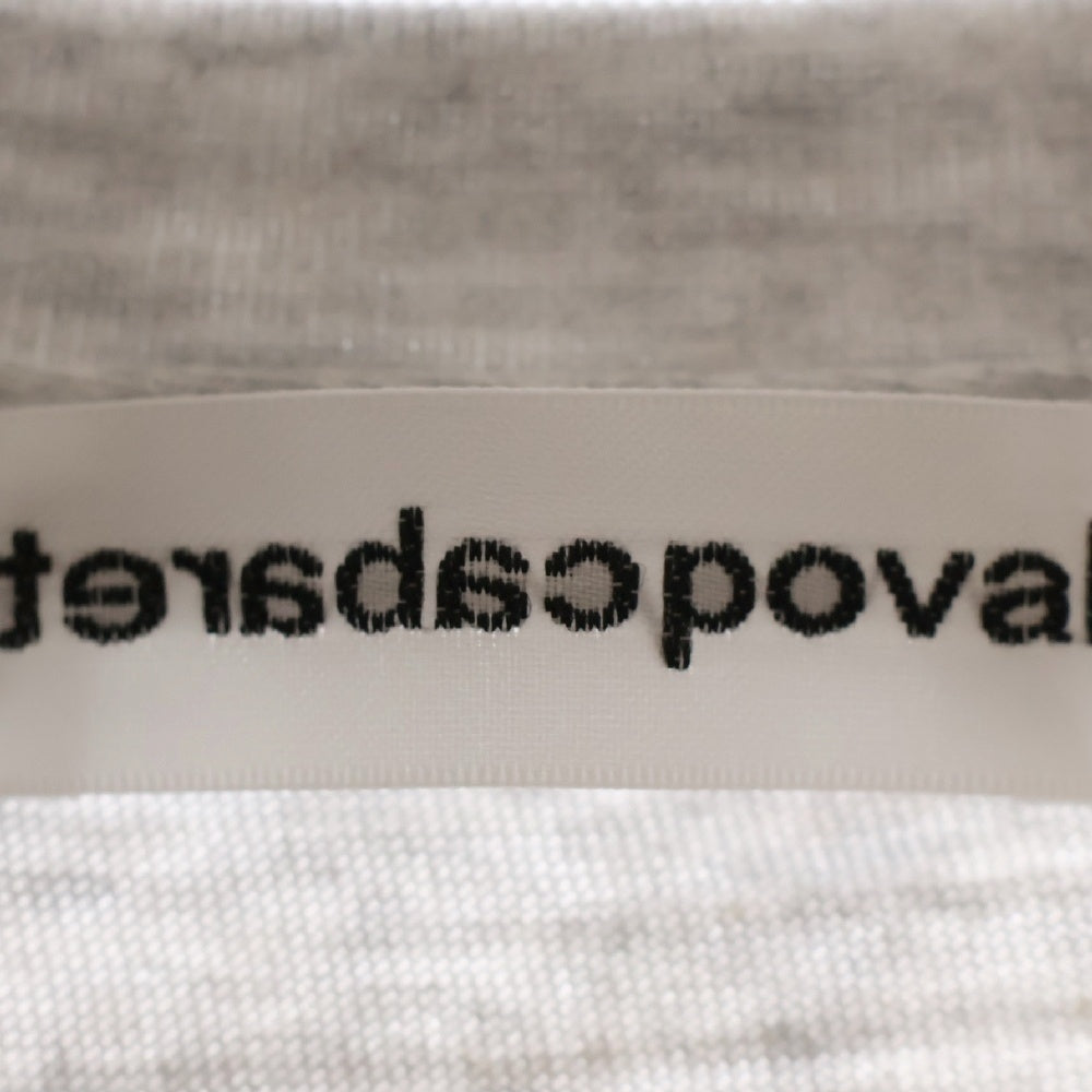CABARET POVAL(キャバレーポバール) 25SS ロゴプリントTシャツ グレー