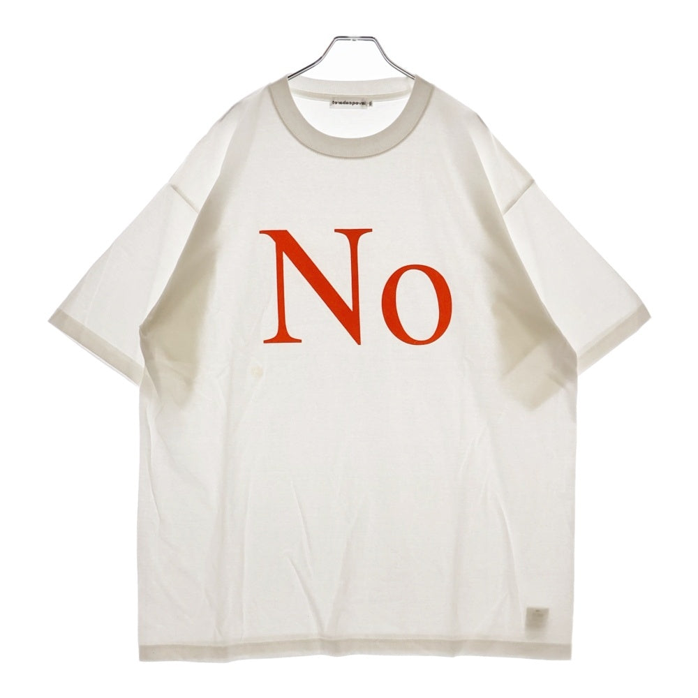 CABARET POVAL(キャバレーポバール) 25SS NO バックロゴプリントTシャツ ホワイト