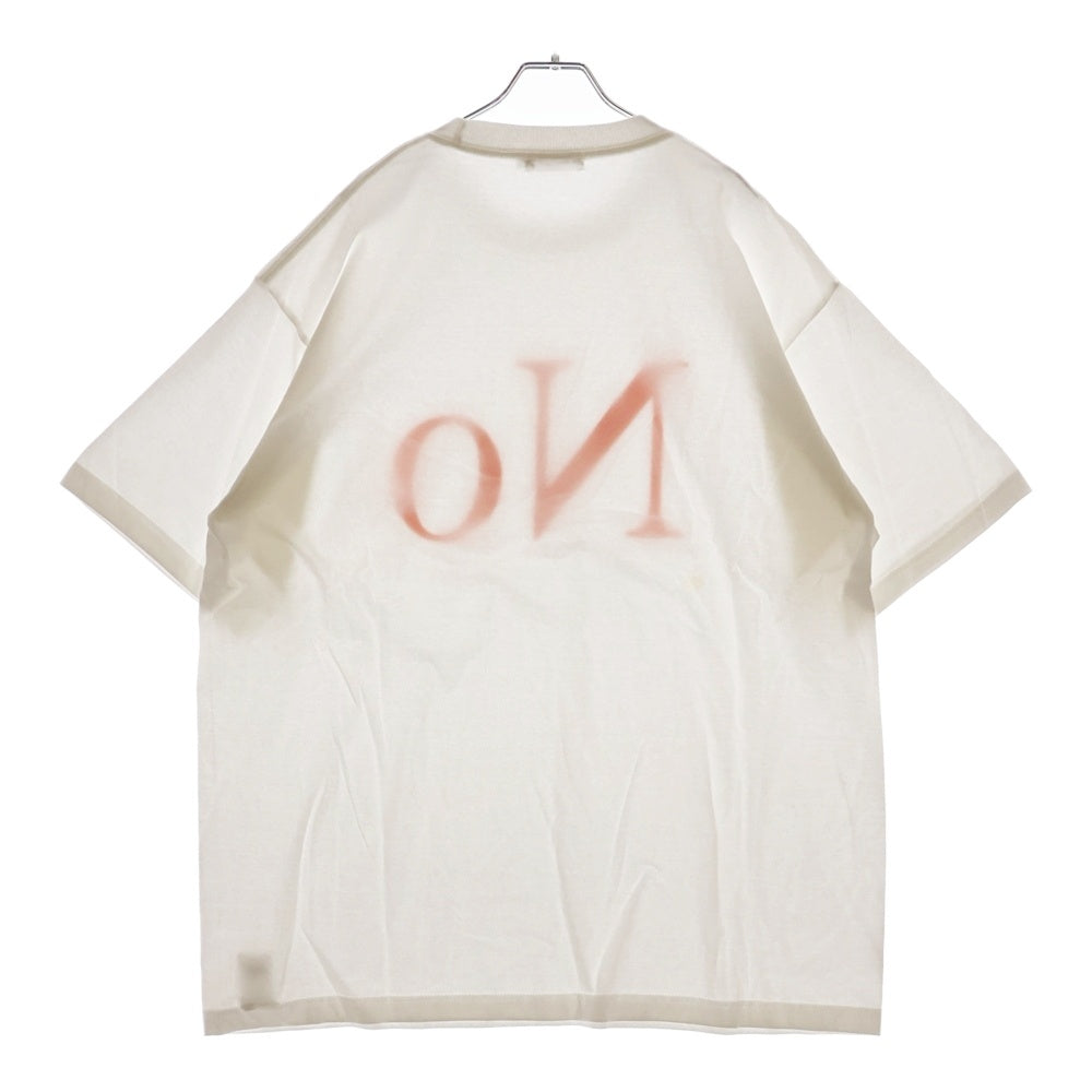 CABARET POVAL(キャバレーポバール) 25SS NO バックロゴプリントTシャツ ホワイト