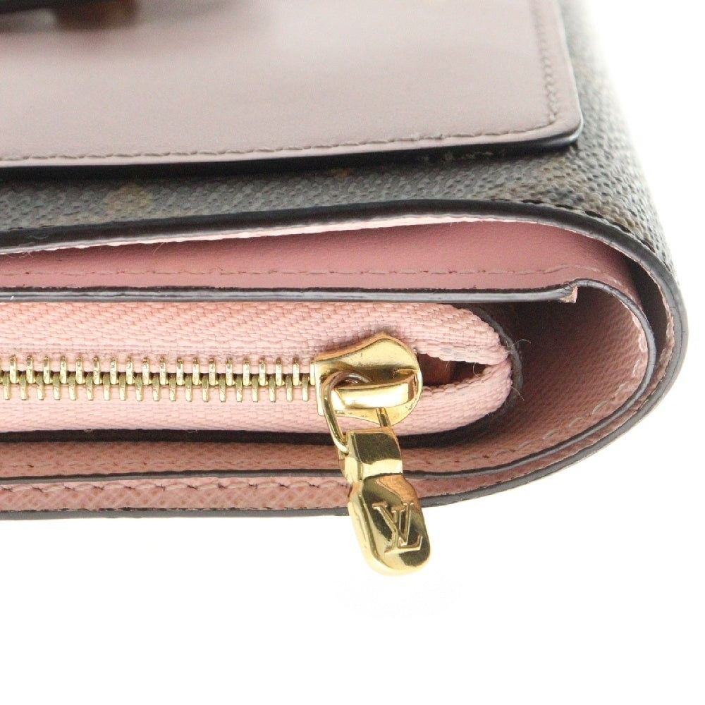 LOUIS VUITTON(ルイヴィトン) ポルトフォイユ ジュリエット コンパクトウォレット 二つ折り財布 ブラウン/ピンク レディース M80973 RFID