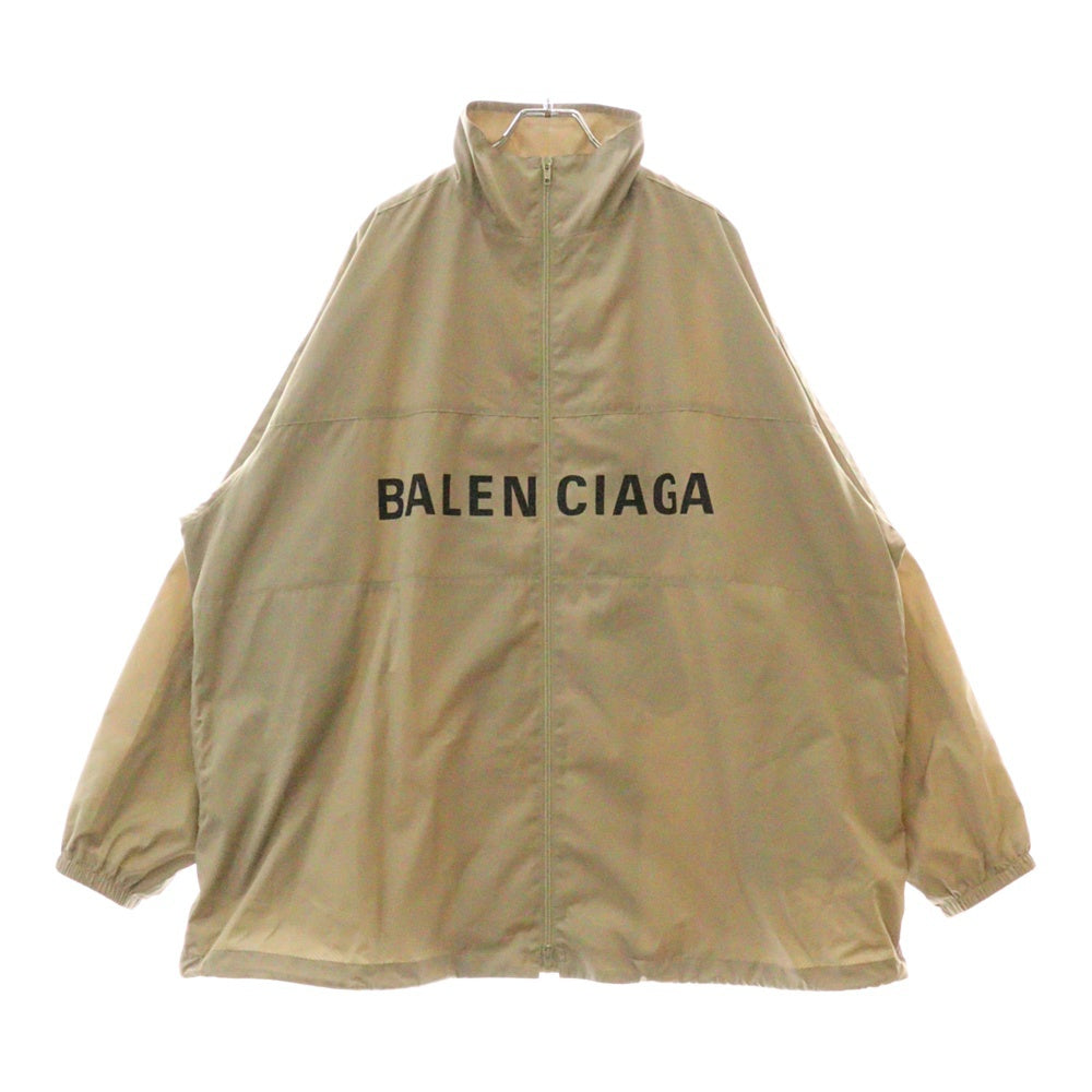 BALENCIAGA(バレンシアガ) 24SS ロゴプリント ポプリン ジャケット ブルゾン ベージュ 725302 TPO06