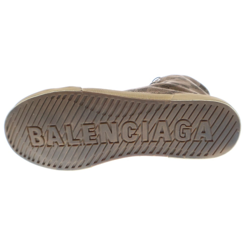 BALENCIAGA(バレンシアガ) PARIS HIGH TOP パリ ハイトップ BBキャンバス ハイカットスニーカーシューズ ブラウン