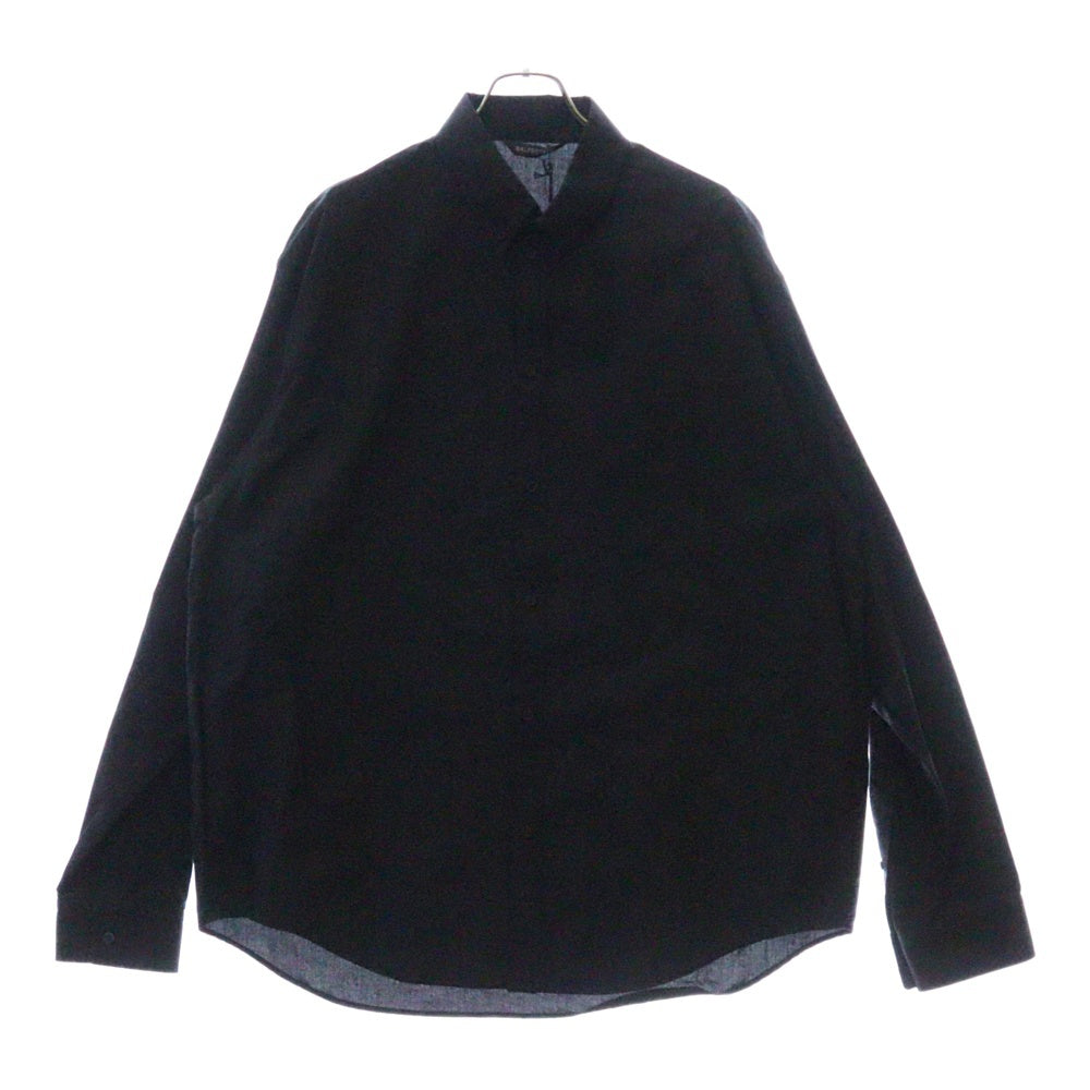 BALENCIAGA(バレンシアガ) Tape L/S Shirt テープロゴ 長袖シャツ ブラック 738760 TNM60