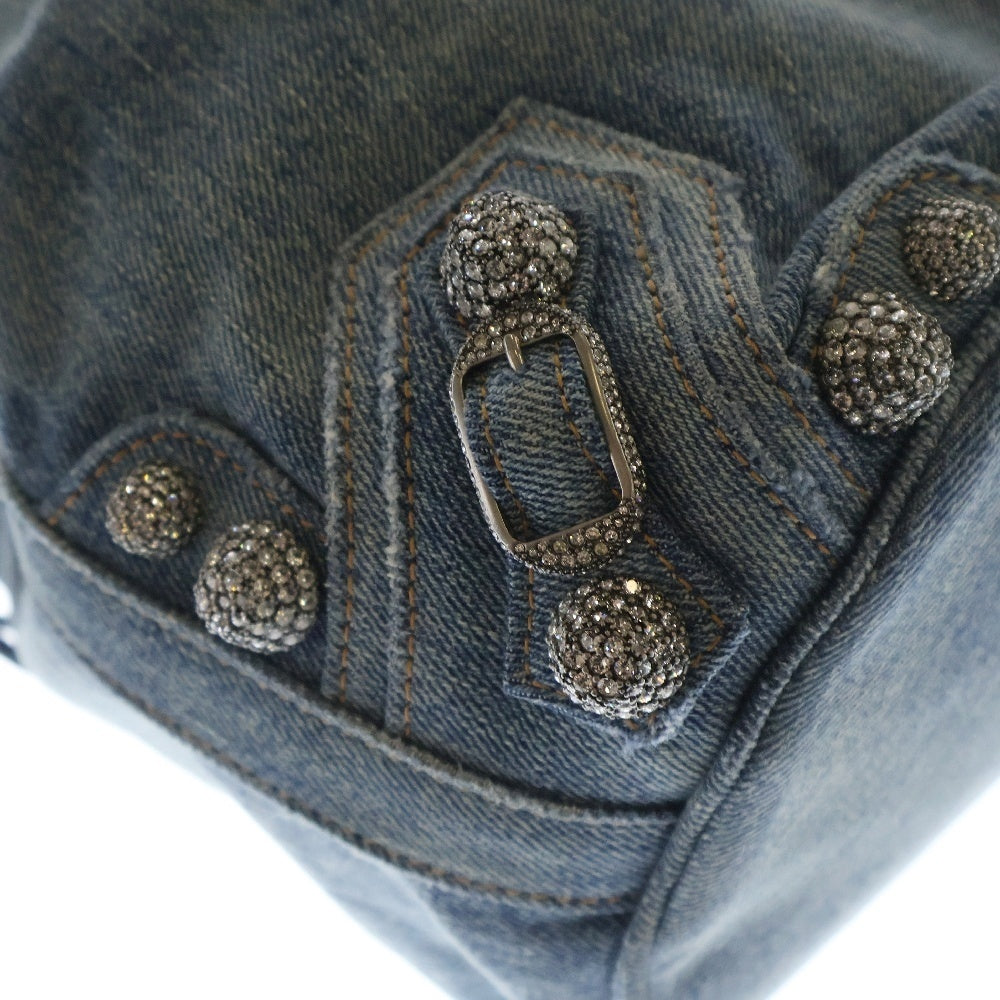 BALENCIAGA(バレンシアガ) LE CAGOLE ルカゴールXS デニム 2WAYハンドバッグ ショルダーバッグ インディゴ 702432 4715
