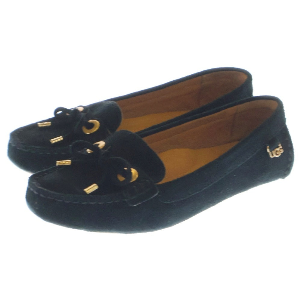 UGG(アグ) EEVON イーボン スエード モカシン デッキシューズ ブラック レディース US5/22cm 1112284W