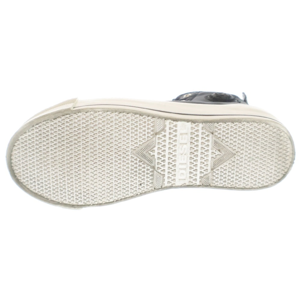 DIESEL(ディーゼル) S-ASTICO MC WEDGE ナイロン レースアップ ハイカットスニーカー ブラック レディース US6/23cm Y02492 PR189