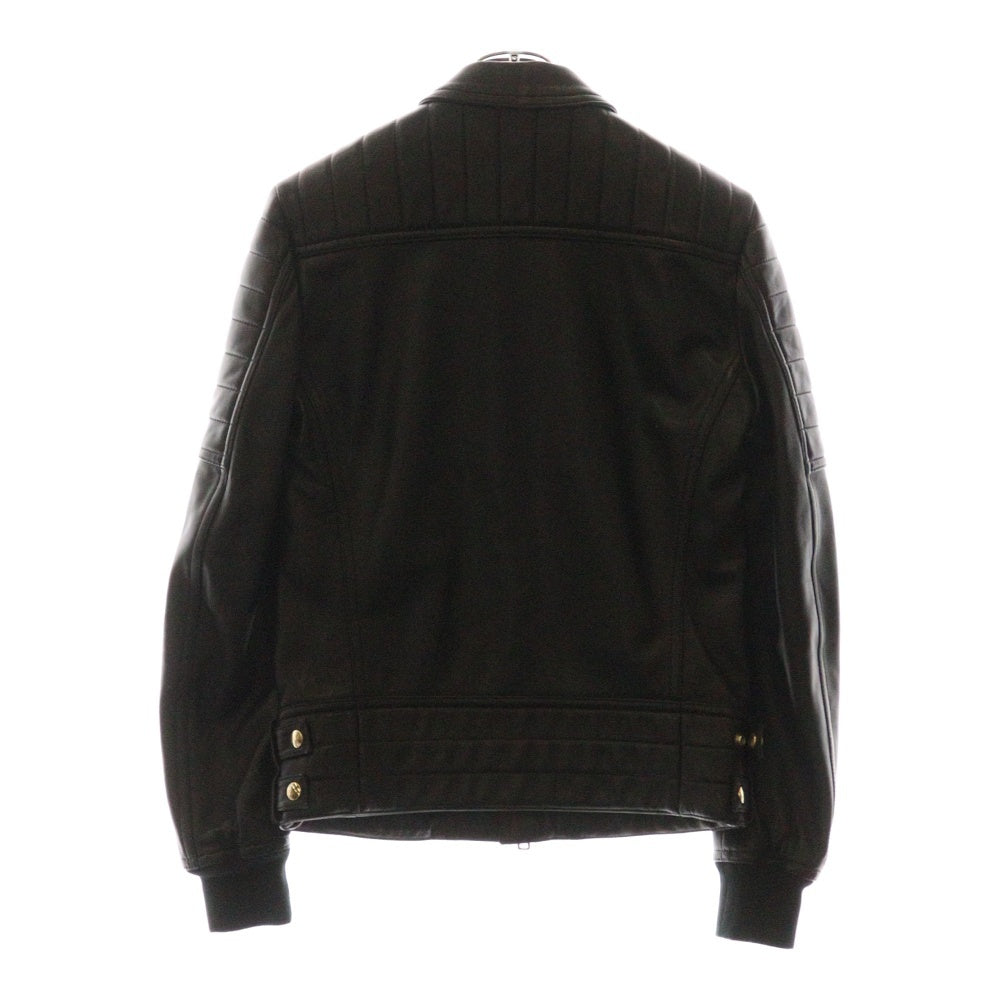 BALMAIN(バルマン) 17SS レースアップ レザー バイカー ジャケット ブラック S7H2011P01